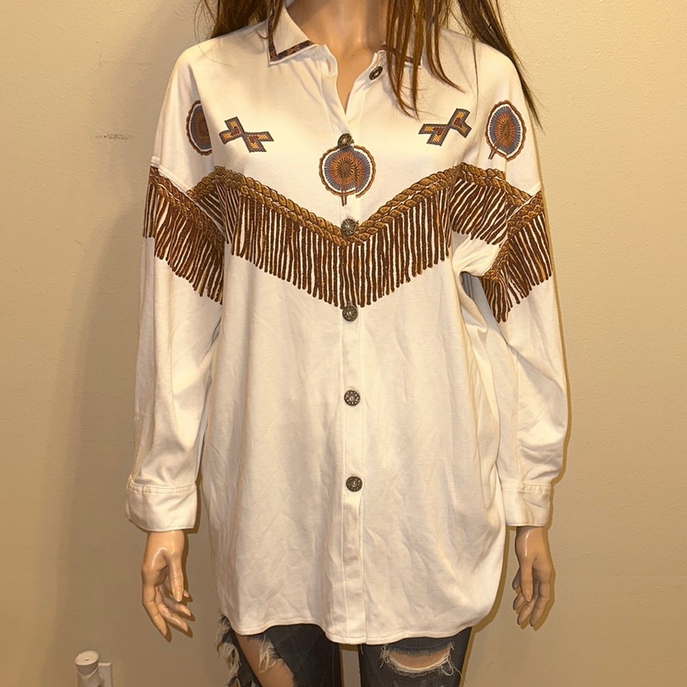 Moda Internazionale Forelli Western Aztec Long Sleeve Sz 30/32 5X